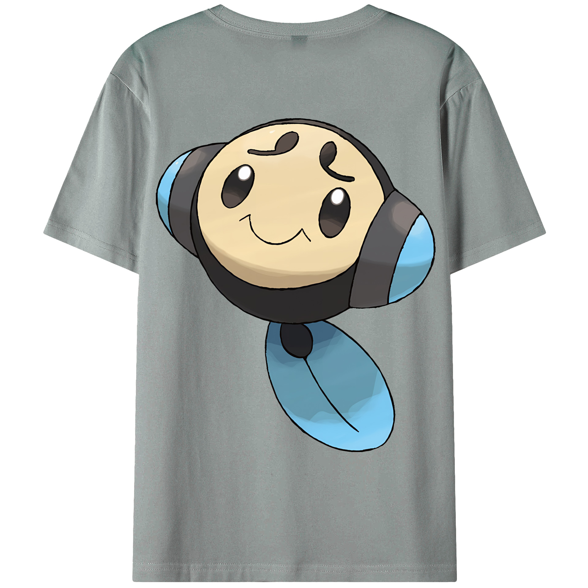 （画像用） ポケットモンスター Pokémon 綿100％ メンズ半袖Tシャツ（バックプリント） 通気性